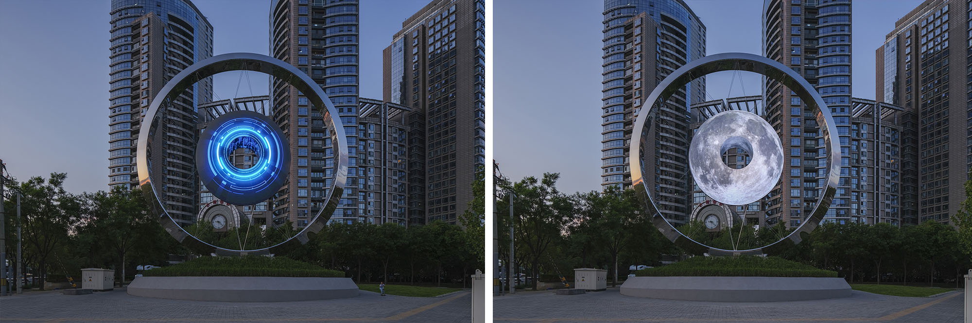 藝術作品設計,藝術雕塑設計,雕塑設計,裝置設計,《炫彩望京》— 北京望京城區地標,北京,胡泉純,場域營造工作室