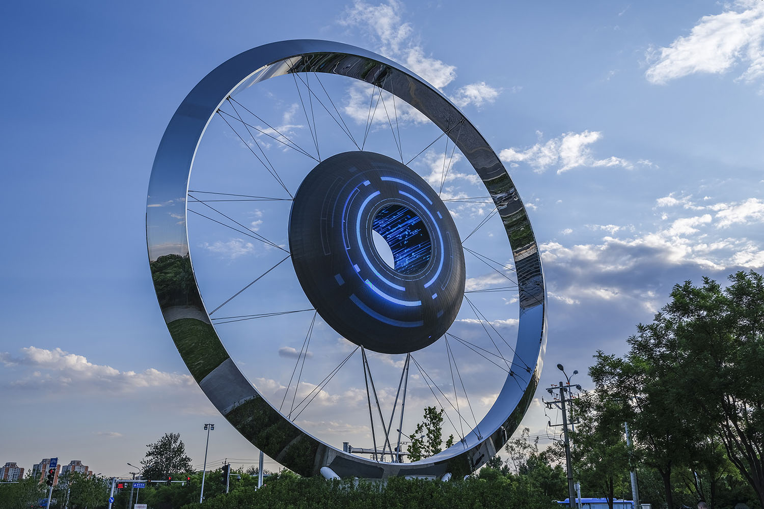 藝術作品設計,藝術雕塑設計,雕塑設計,裝置設計,《炫彩望京》— 北京望京城區地標,北京,胡泉純,場域營造工作室