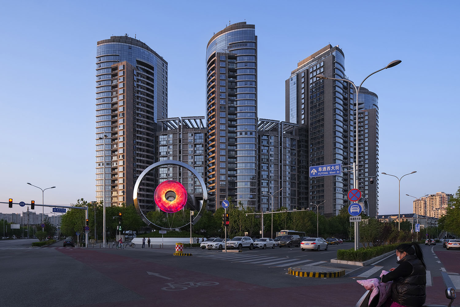 藝術作品設計,藝術雕塑設計,雕塑設計,裝置設計,《炫彩望京》— 北京望京城區地標,北京,胡泉純,場域營造工作室