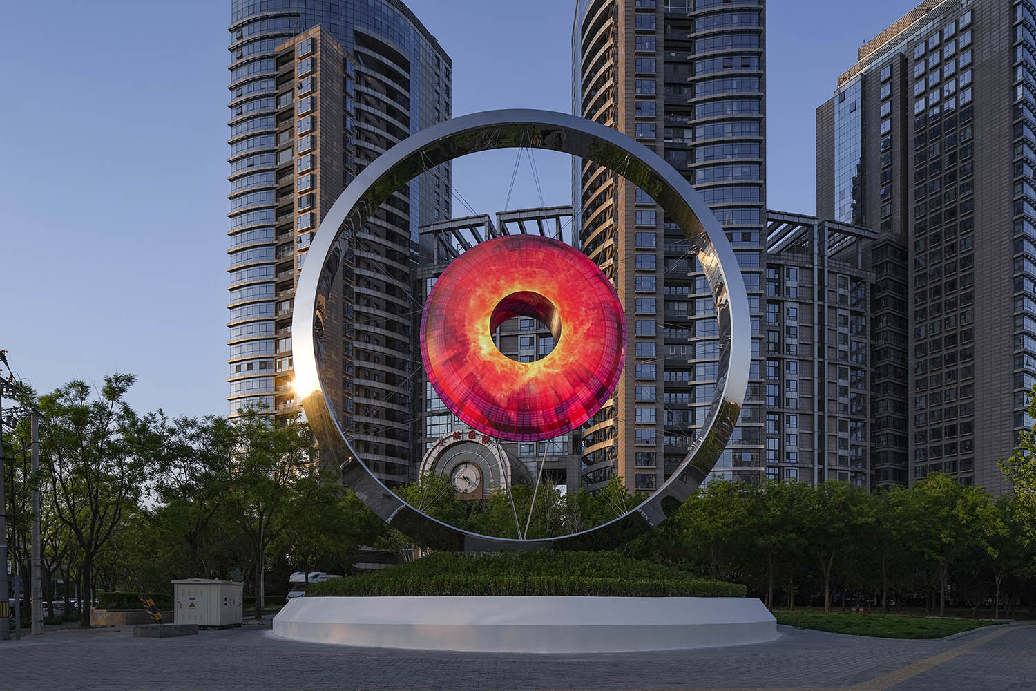 藝術作品設計,藝術雕塑設計,雕塑設計,裝置設計,《炫彩望京》— 北京望京城區地標,北京,胡泉純,場域營造工作室