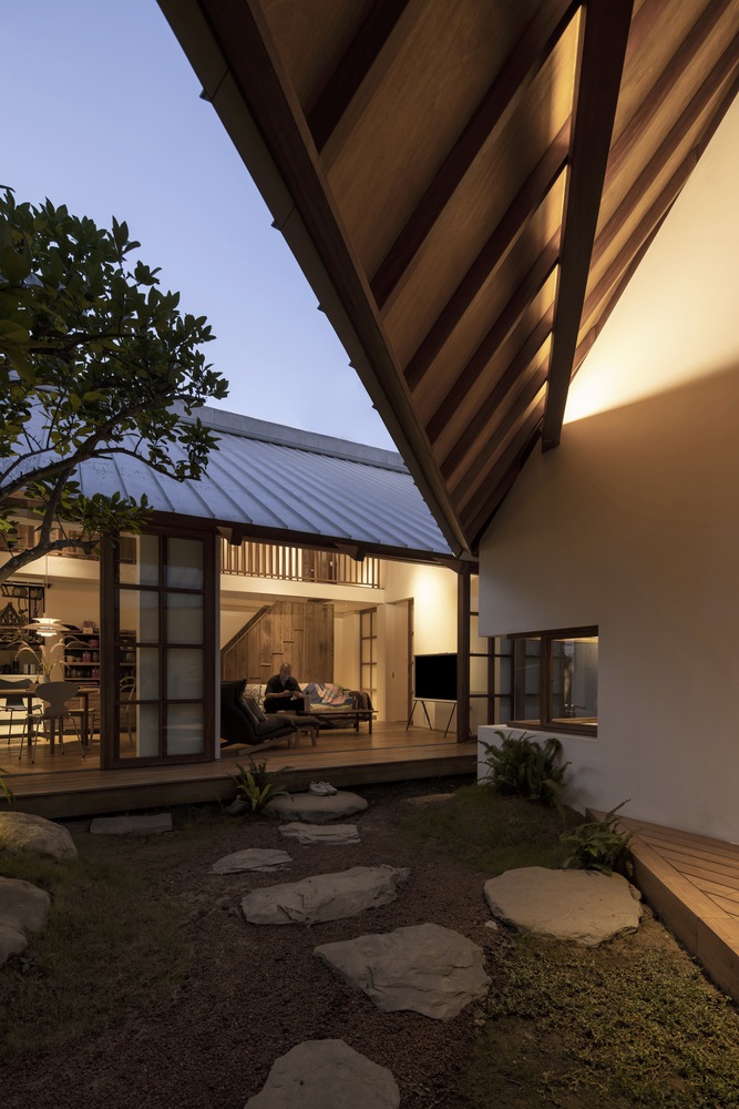 住宅設計,300㎡,庭院住宅設計,日式住宅設計案例,AHL architects,清水混凝土,越南,日式庭院,庭院設計