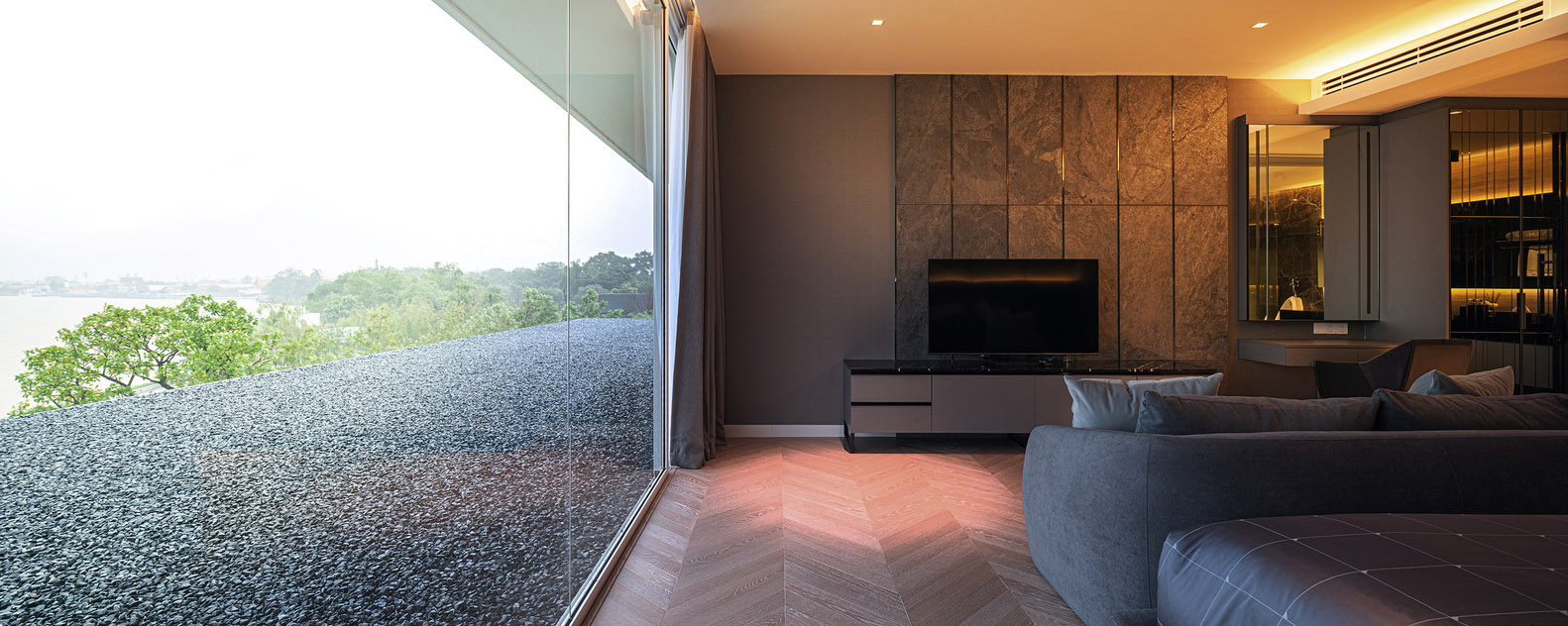 別墅設計,4500㎡,泰國,獨棟別墅設計,豪宅設計,別墅設計案例,別墅裝修,現代風格別墅設計,OfficeAT,現代風格別墅設計案例,濱河別墅