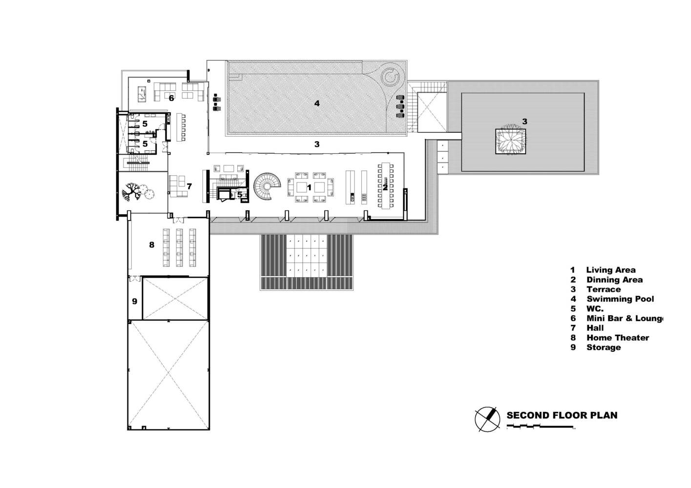 別墅設計,4500㎡,泰國,獨棟別墅設計,豪宅設計,別墅設計案例,別墅裝修,現代風格別墅設計,OfficeAT,現代風格別墅設計案例,濱河別墅