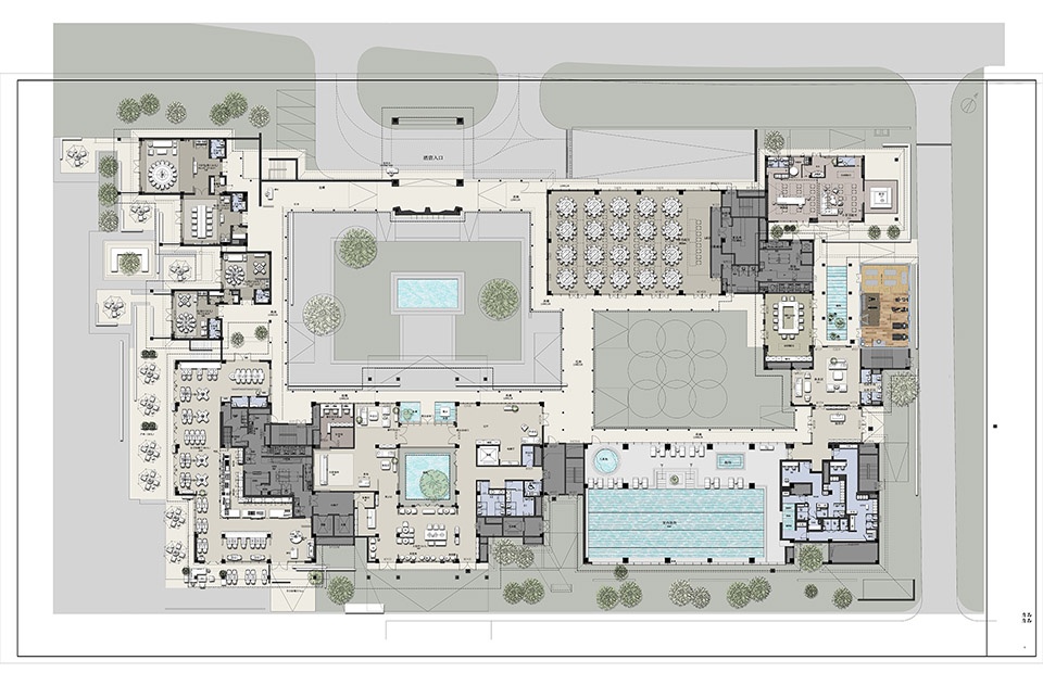酒店設計,設計酒店,度假酒店設計,酒店設計案例,高檔酒店設計,酒店設計方案,酒店裝修,成都,溫江悅椿酒店,CCD香港鄭中設計事務所