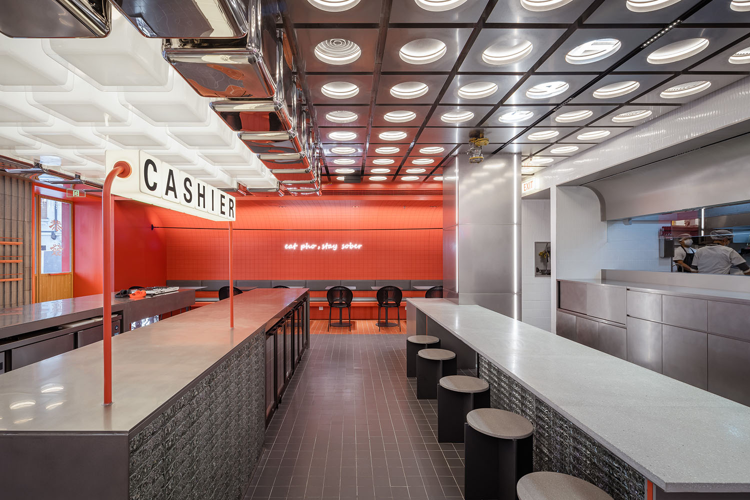 餐廳設計,快餐店設計,商場餐廳設計,餐廳設計案例,餐廳設計方案,餐廳裝修,休閑餐廳設計,FAT PHO大發越南粉上海豐盛裏店,上海,YEAP LAB