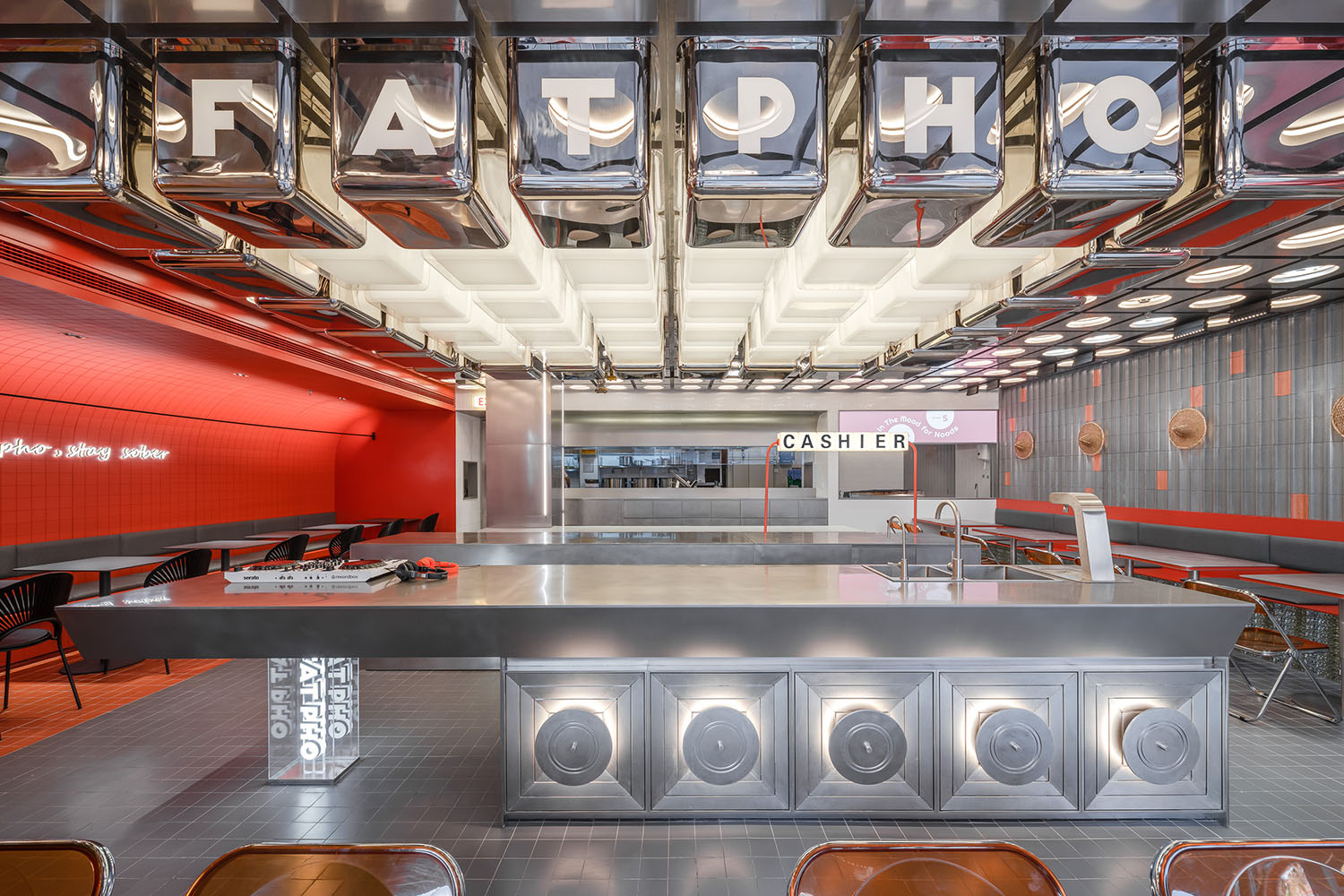 餐廳設計,快餐店設計,商場餐廳設計,餐廳設計案例,餐廳設計方案,餐廳裝修,休閑餐廳設計,FAT PHO大發越南粉上海豐盛裏店,上海,YEAP LAB