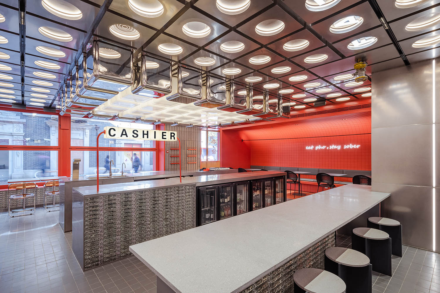 餐廳設計,快餐店設計,商場餐廳設計,餐廳設計案例,餐廳設計方案,餐廳裝修,休閑餐廳設計,FAT PHO大發越南粉上海豐盛裏店,上海,YEAP LAB