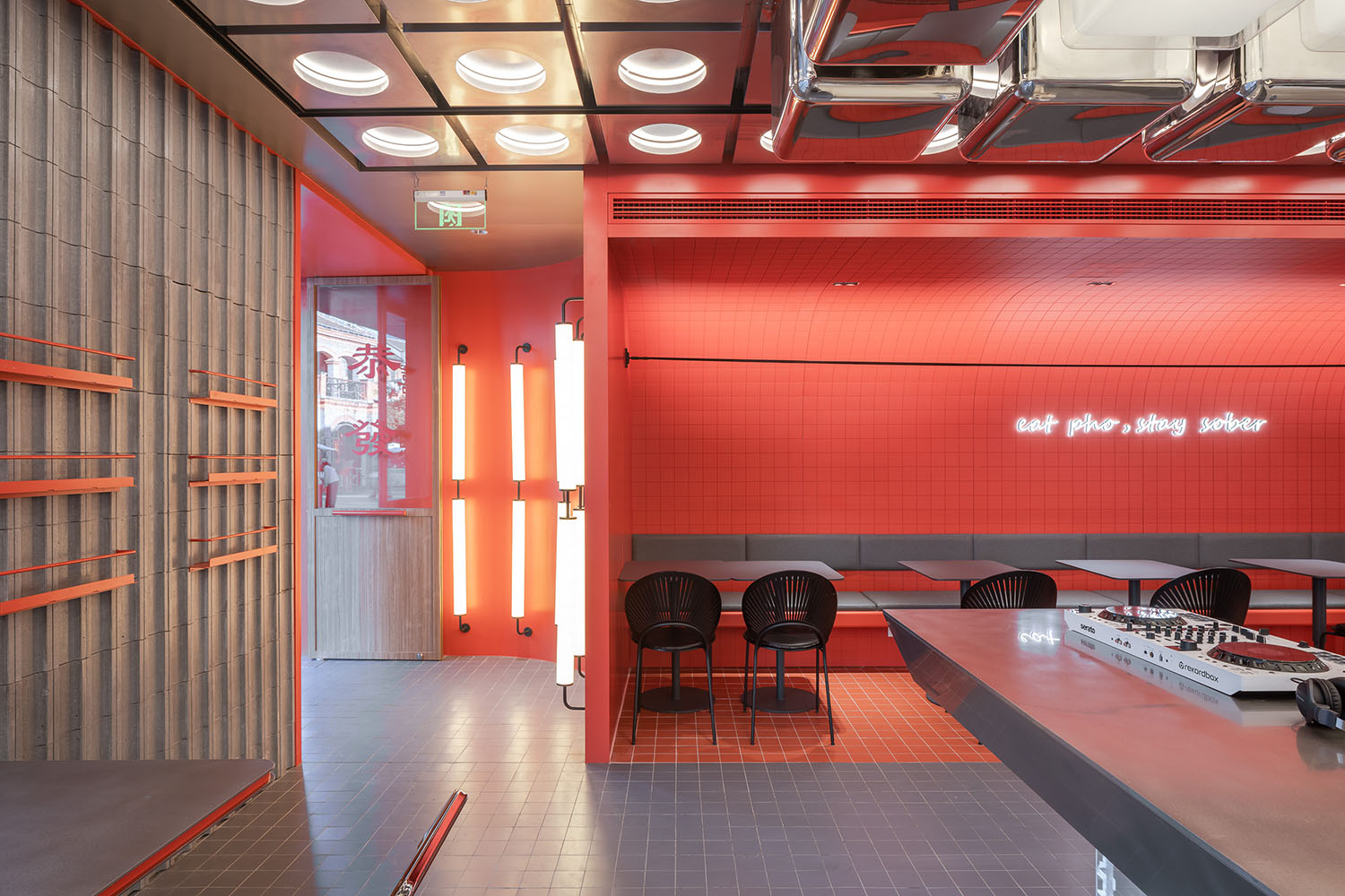 餐廳設計,快餐店設計,商場餐廳設計,餐廳設計案例,餐廳設計方案,餐廳裝修,休閑餐廳設計,FAT PHO大發越南粉上海豐盛裏店,上海,YEAP LAB