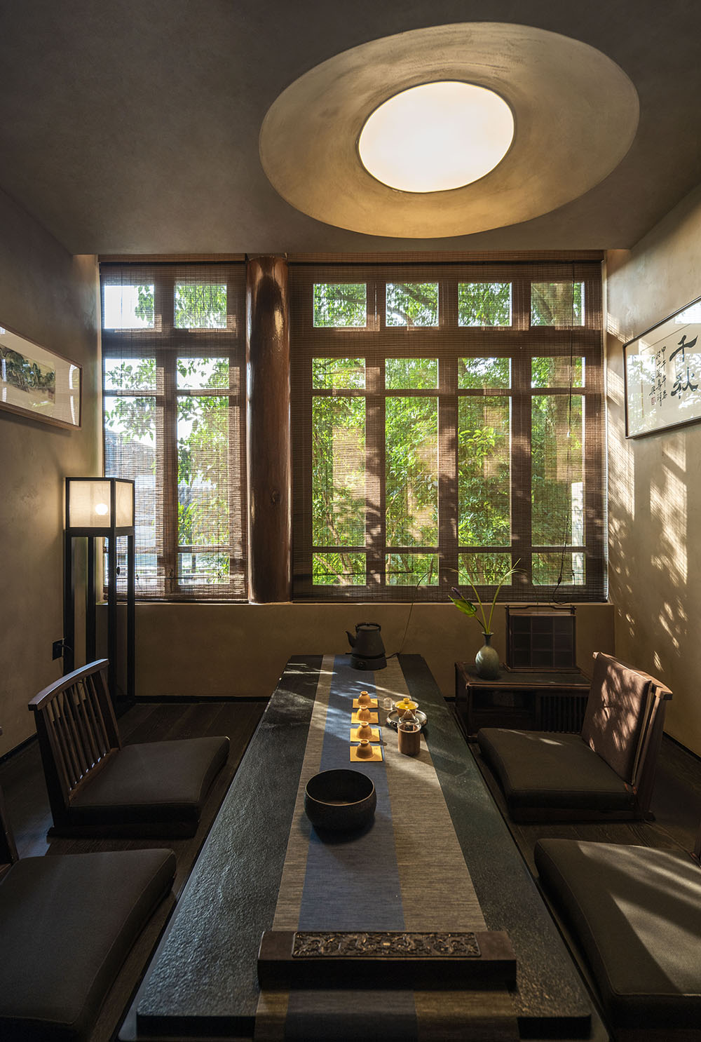 茶室設計,茶室設計方案,茶室設計案例,茶飲店設計,茶室裝修,杭州,浴鵠灣皇覓樓上茶,慢珊瑚設計