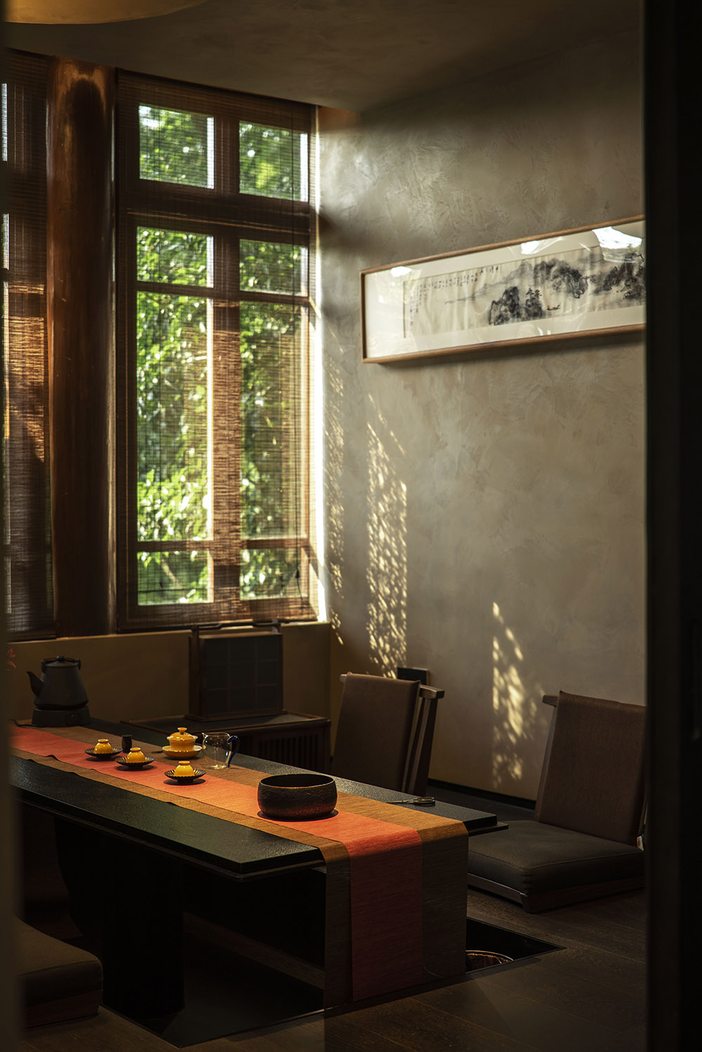 茶室設計,茶室設計方案,茶室設計案例,茶飲店設計,茶室裝修,杭州,浴鵠灣皇覓樓上茶,慢珊瑚設計