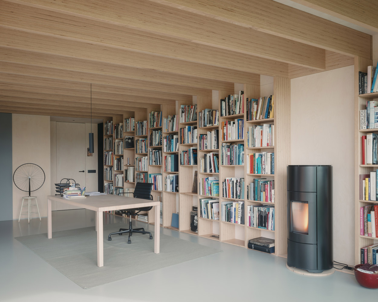 FELT,比利時,公寓設計案例,圖書館,書房設計,鄉村住宅,退休住宅,60㎡