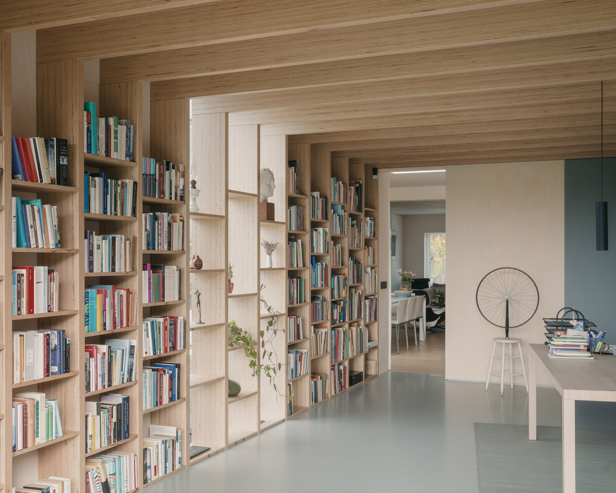 FELT,比利時,公寓設計案例,圖書館,書房設計,鄉村住宅,退休住宅,60㎡