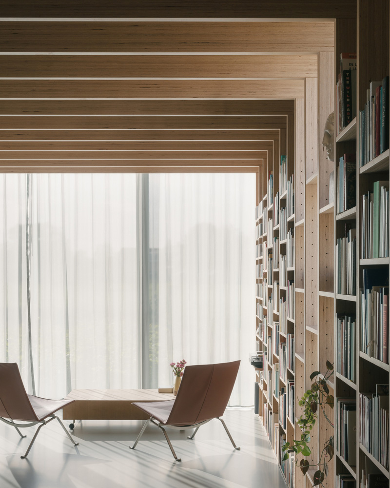 FELT,比利時,公寓設計案例,圖書館,書房設計,鄉村住宅,退休住宅,60㎡