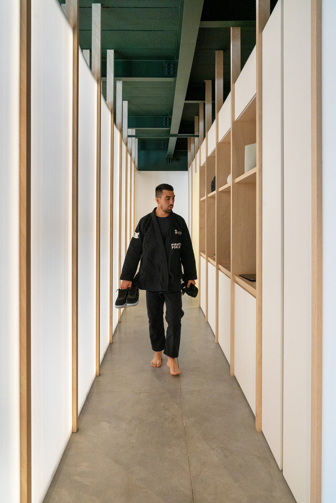 0E1 Arquitetos,健身房設計案例,健身房,柔術學校,250㎡,國外健身房設計,巴西,健身工作室,柔術工作室