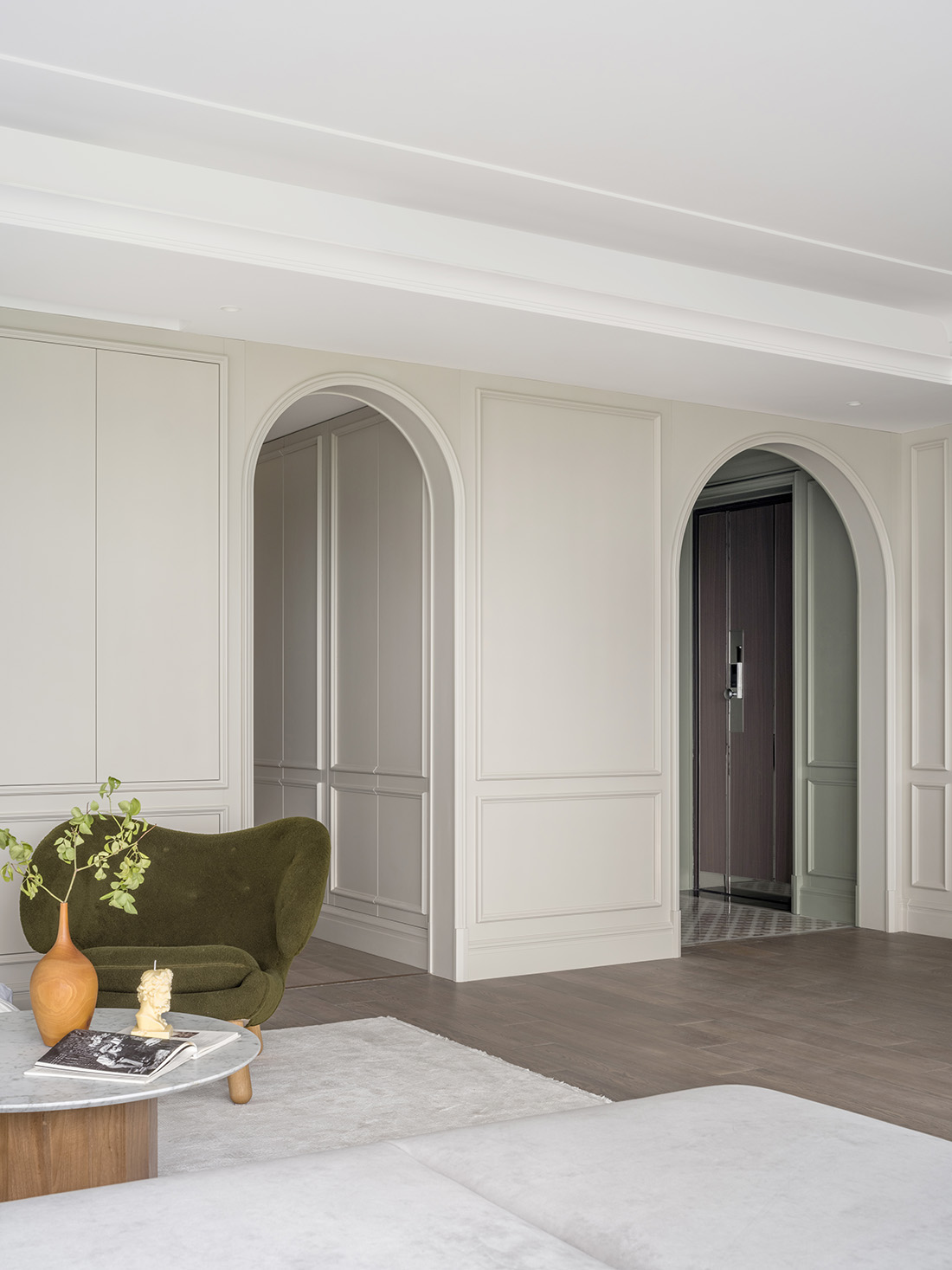 160㎡家裝設計,160㎡,住宅設計案例,住宅設計,法式風格家裝設計,輕奢風格住宅設計,大平層設計,大平層設計案例,大平層設計方案,上海,陸家嘴九廬細節藏藝雅中拾趣,示覺設計