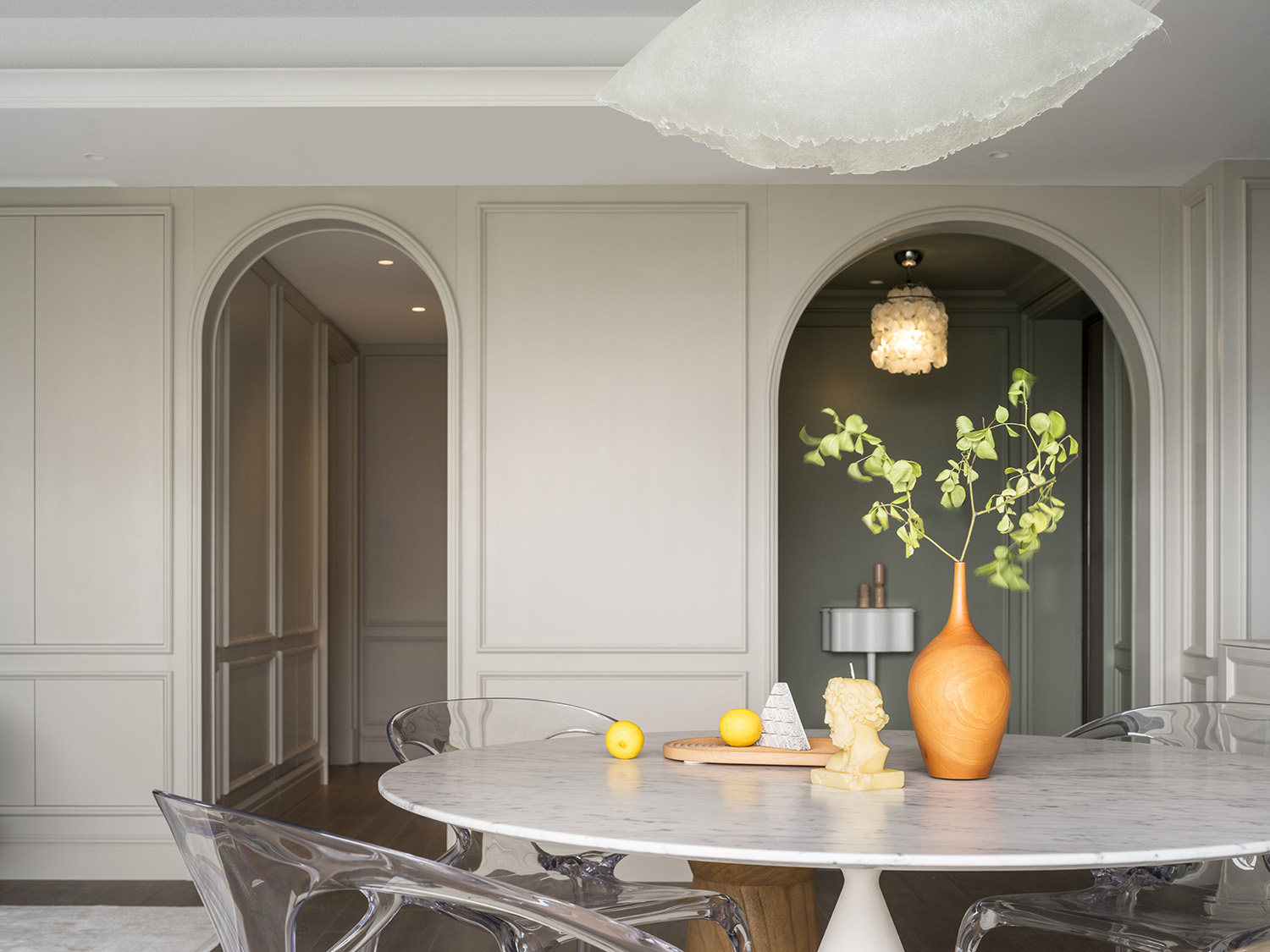 160㎡家裝設計,160㎡,住宅設計案例,住宅設計,法式風格家裝設計,輕奢風格住宅設計,大平層設計,大平層設計案例,大平層設計方案,上海,陸家嘴九廬細節藏藝雅中拾趣,示覺設計