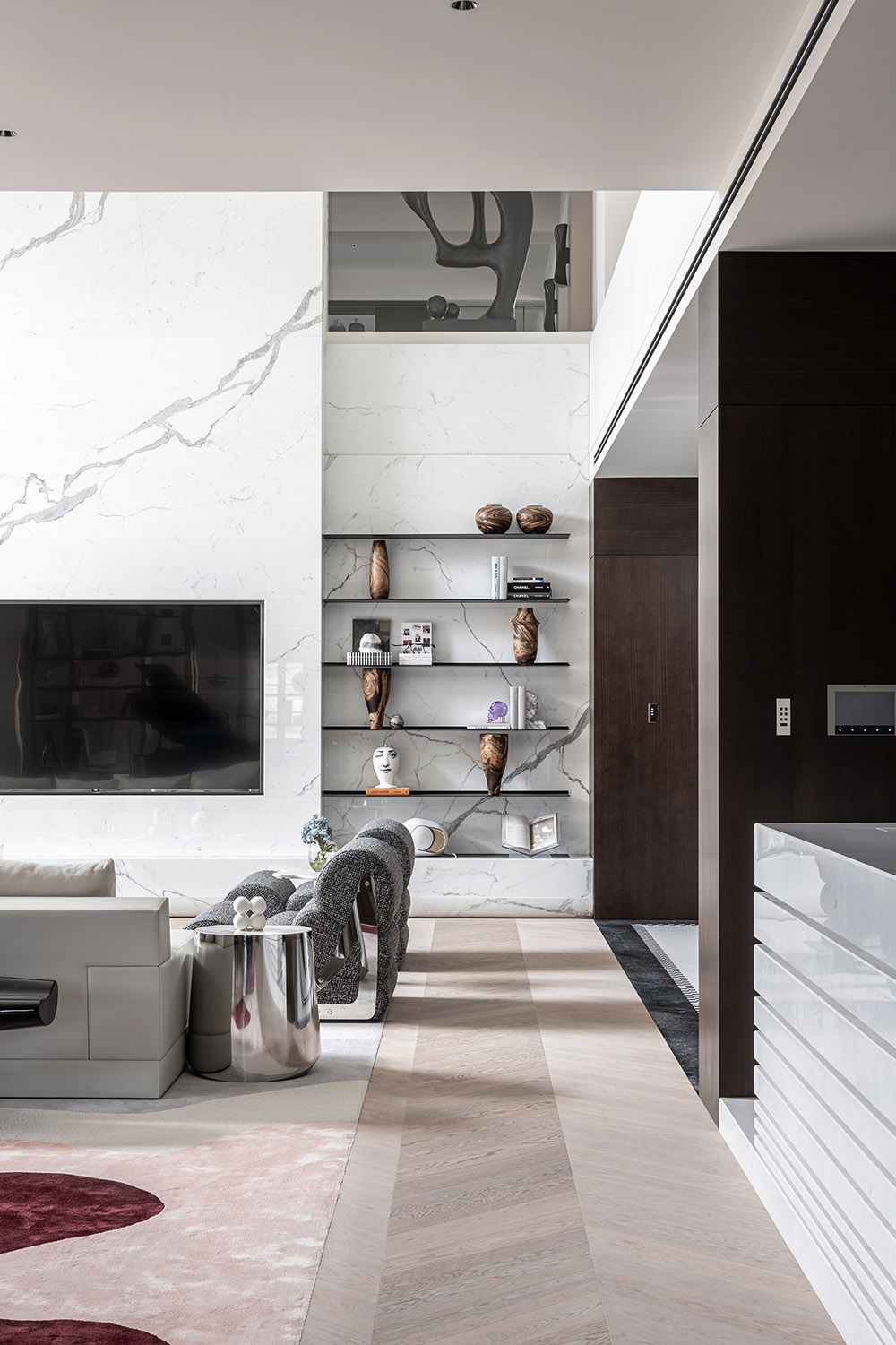 1500㎡別墅設計,1500㎡,別墅設計,獨棟別墅設計,豪宅設計,別墅設計案例,別墅裝修,現代風格別墅設計,獨棟住宅設計,上海,上海西郊別墅純粹敘事藝術棲居,EVD廿象設計