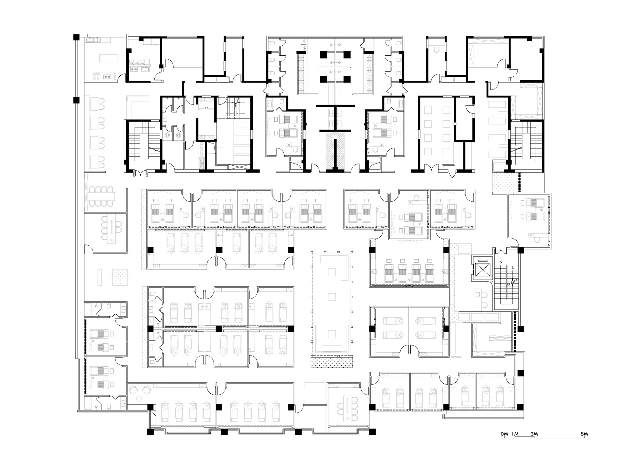 商業空間,SPA,按摩店設計,理療店設計,按摩店設計案例,按摩店設計方案,沈陽,內向理療SPA,素造建築
