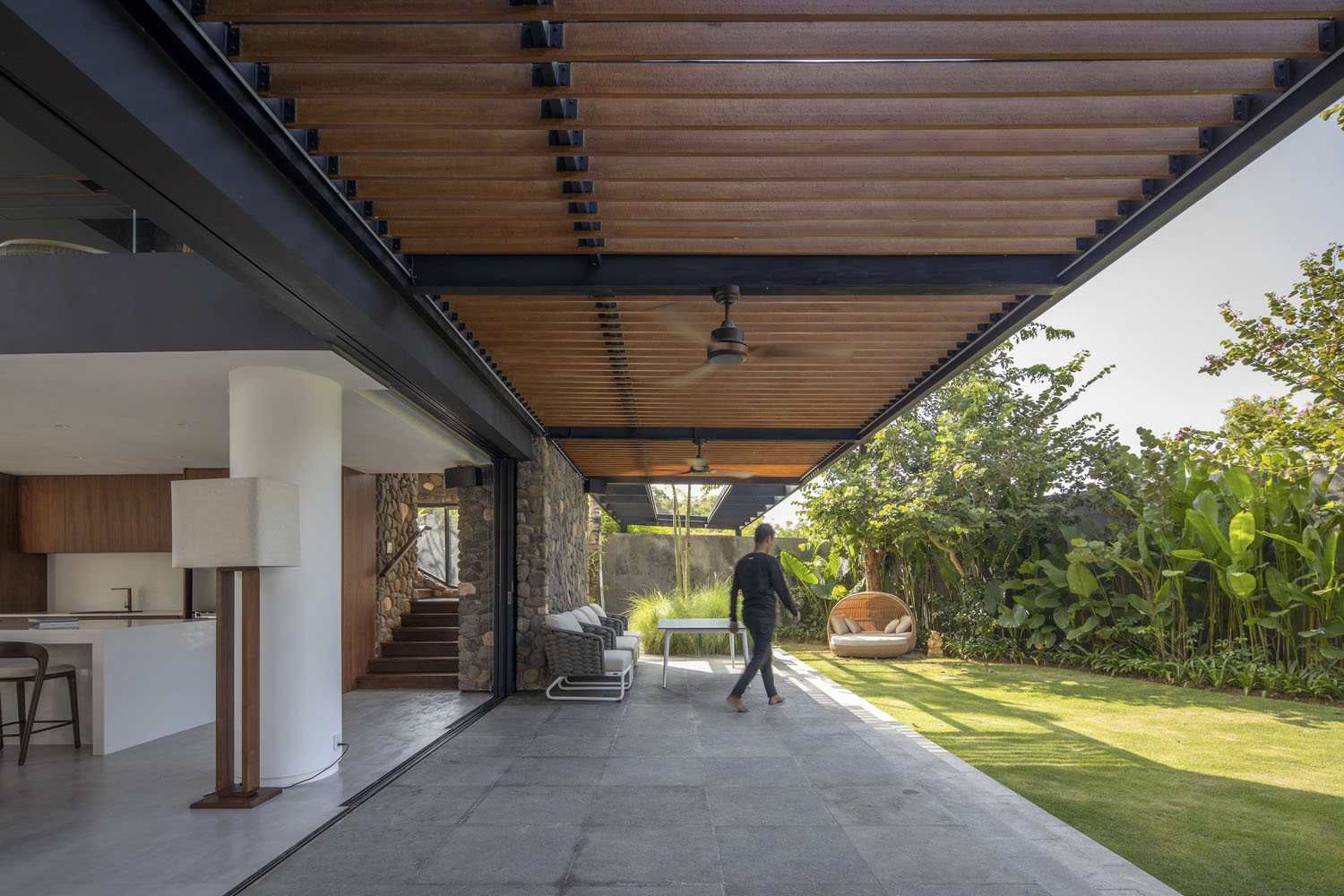 Arkana Architects,別墅設計,別墅設計案例,海景別墅設計方案,印度尼西亞,海景別墅,南庫塔,開放式布局