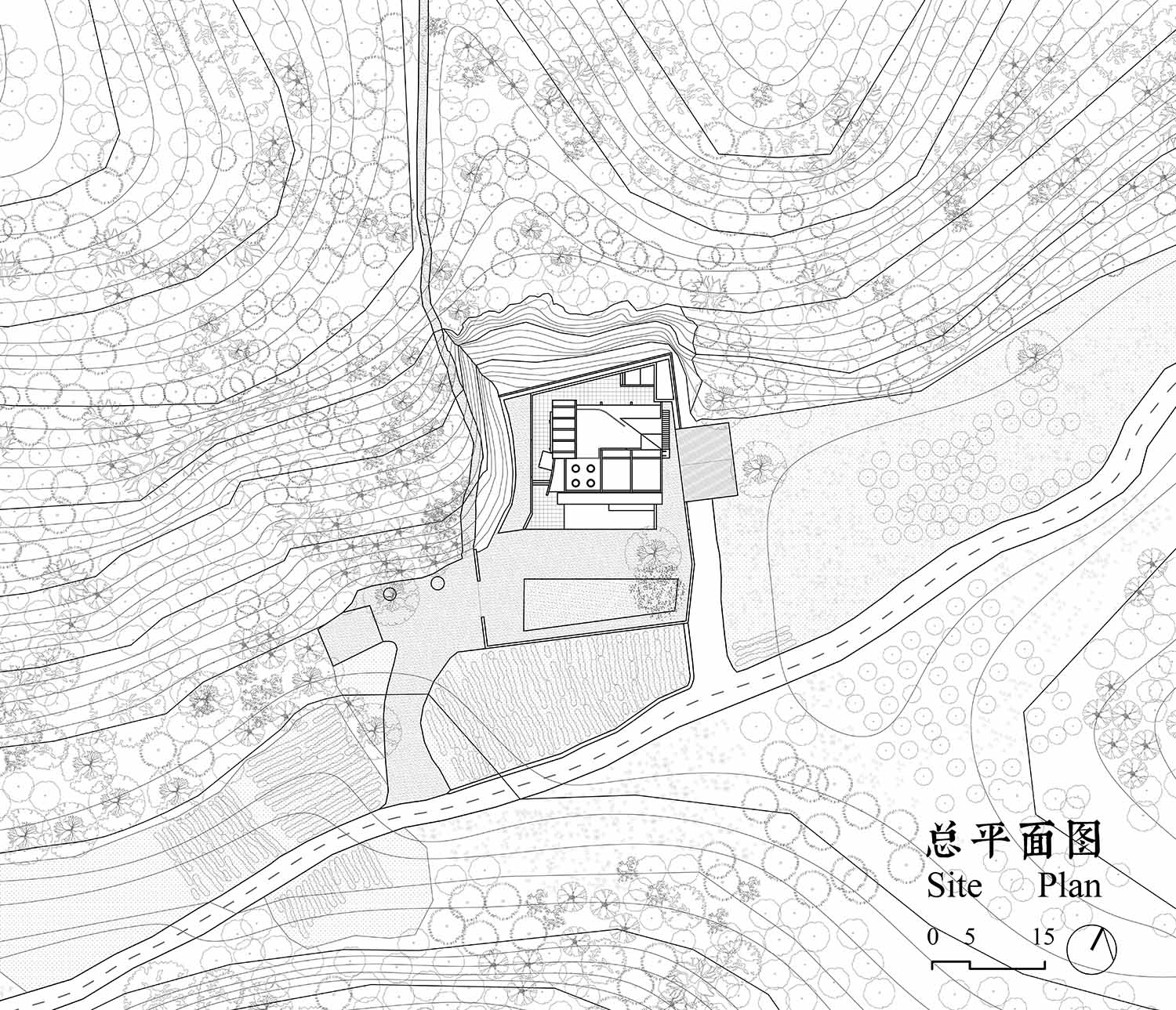 450㎡別墅設計,450㎡,獨棟住宅設計,別墅設計案例,別墅設計方案,鄉村別墅設計,建築設計,住宅建築設計,住宅設計,家裝設計,湖北,崖之家,酈文曦建築事務所