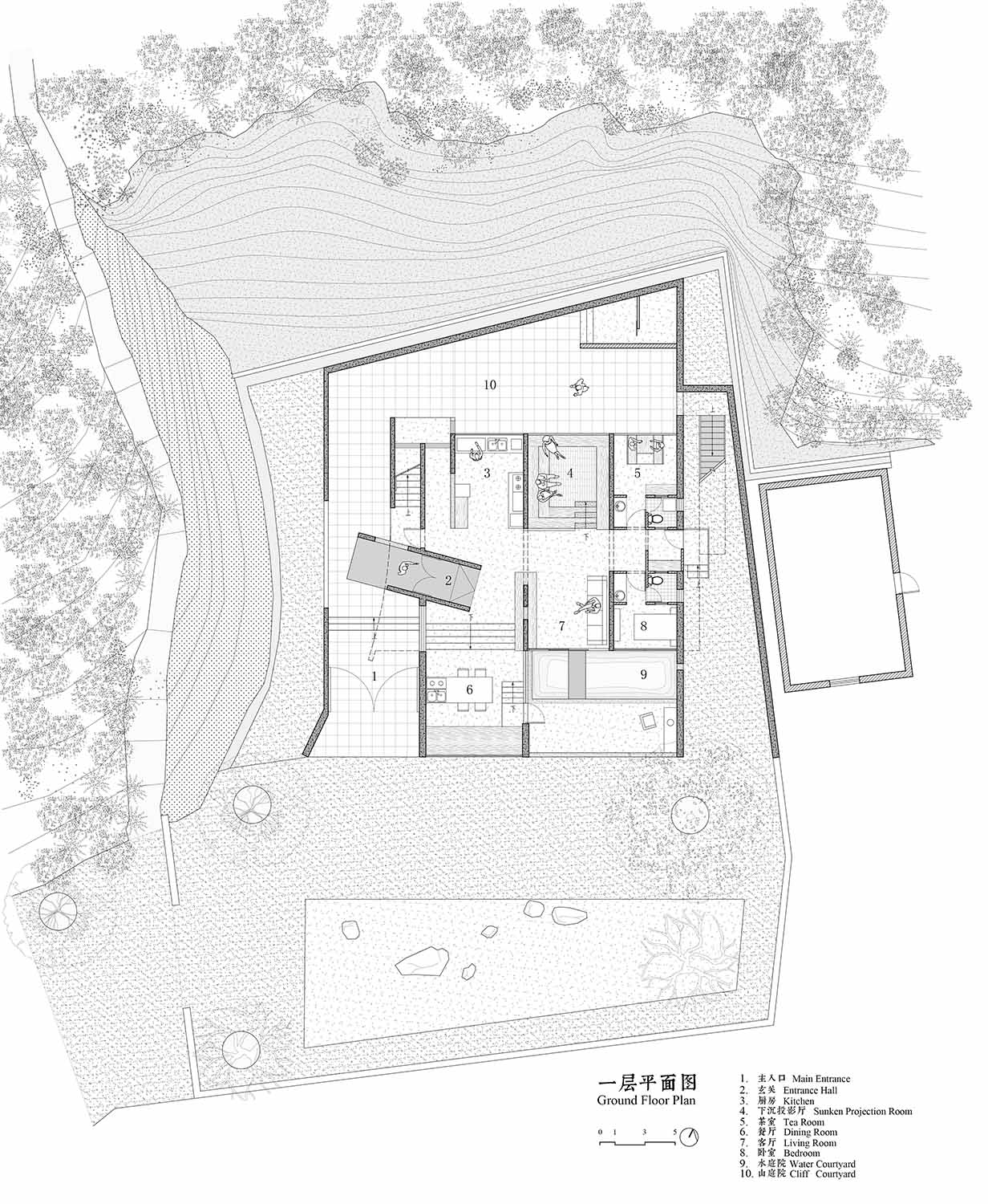 450㎡別墅設計,450㎡,獨棟住宅設計,別墅設計案例,別墅設計方案,鄉村別墅設計,建築設計,住宅建築設計,住宅設計,家裝設計,湖北,崖之家,酈文曦建築事務所
