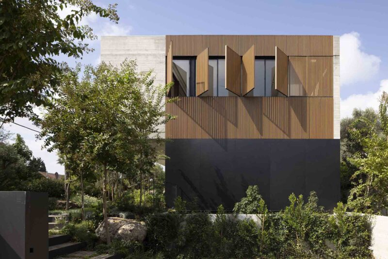 Pitsou Kedem Architects | 500㎡，以色列木模混凝土野獸派風格庭院別墅