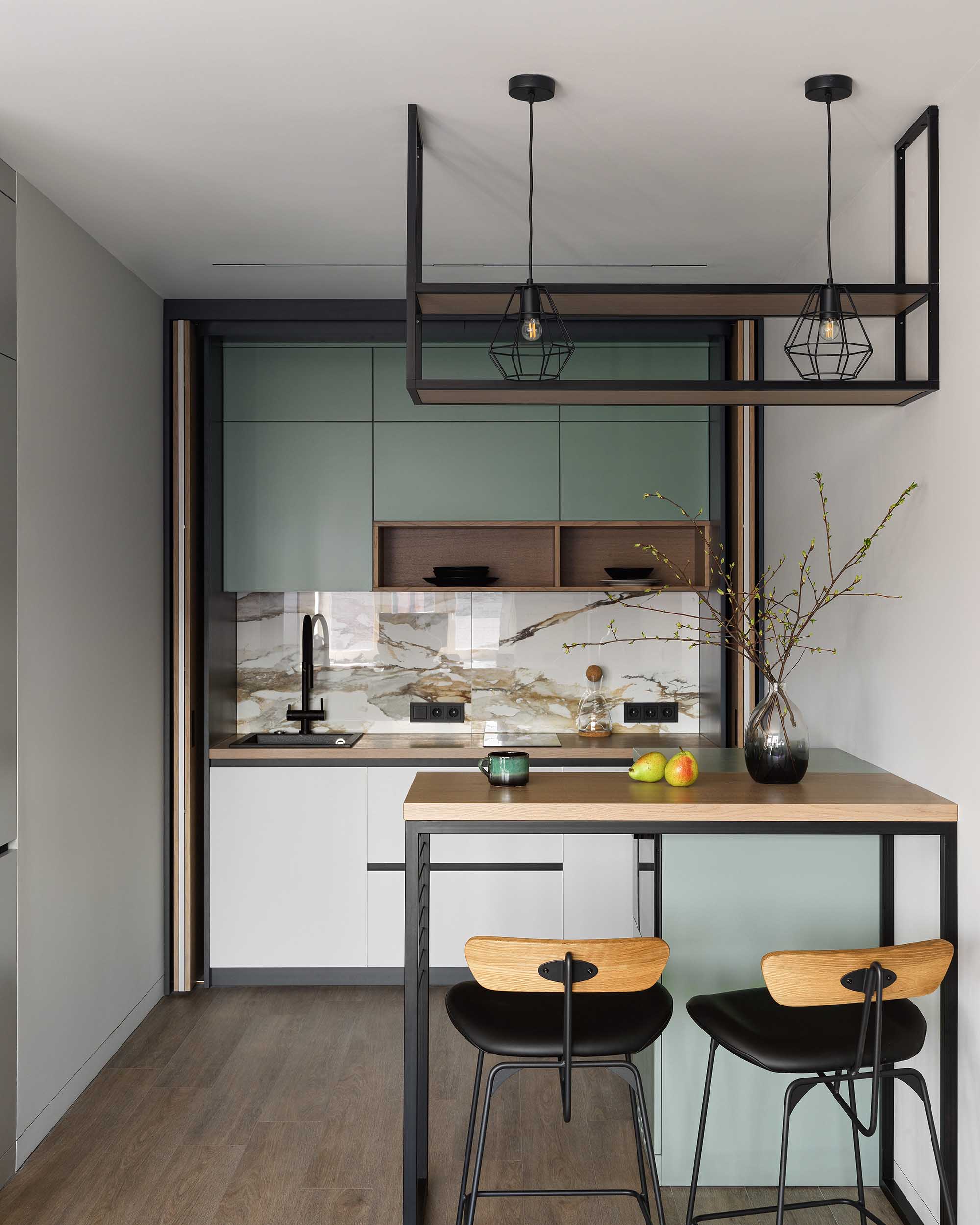 公寓設計,聖彼得堡,Madina,原木色,公寓設計案例,小戶型裝修,小戶型設計,公寓設計方案,35㎡