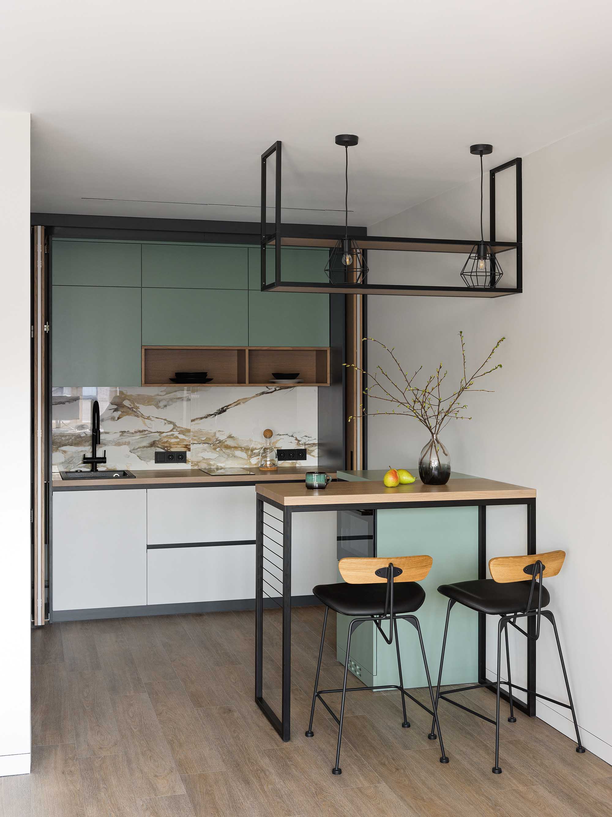 公寓設計,聖彼得堡,Madina,原木色,公寓設計案例,小戶型裝修,小戶型設計,公寓設計方案,35㎡