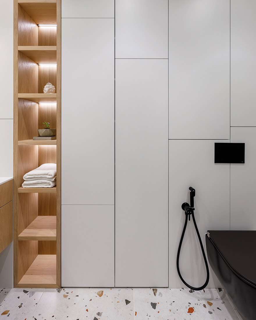 Planka,公寓設計,小戶型設計案例,小公寓設計,單身公寓,原木色+白色,莫斯科,36㎡
