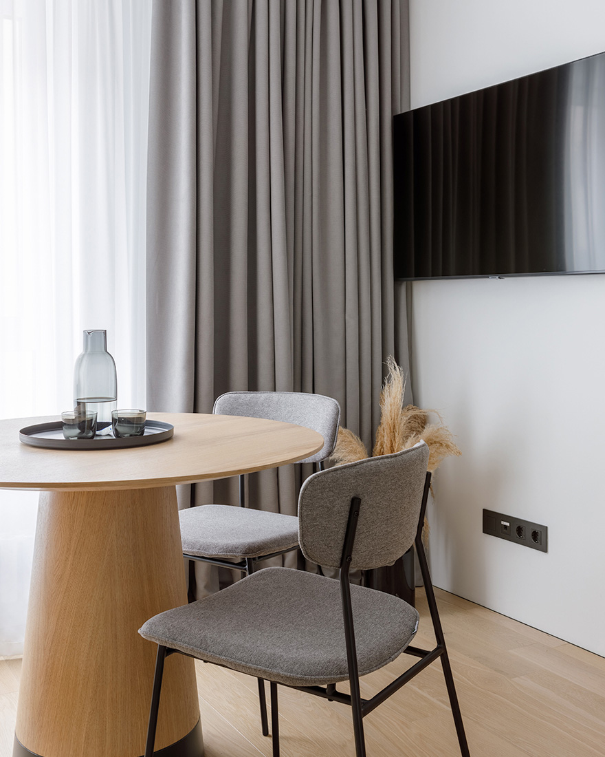Planka,公寓設計,小戶型設計案例,小公寓設計,單身公寓,原木色+白色,莫斯科,36㎡