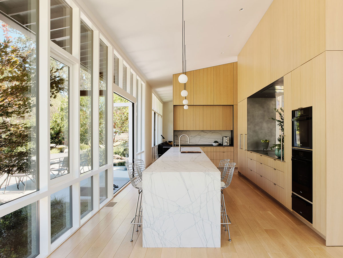 別墅設計,美國,原木色,極簡風格,別墅設計案例,泳池庭院別墅,別墅設計方案,加利福尼亞,Piechota Architecture