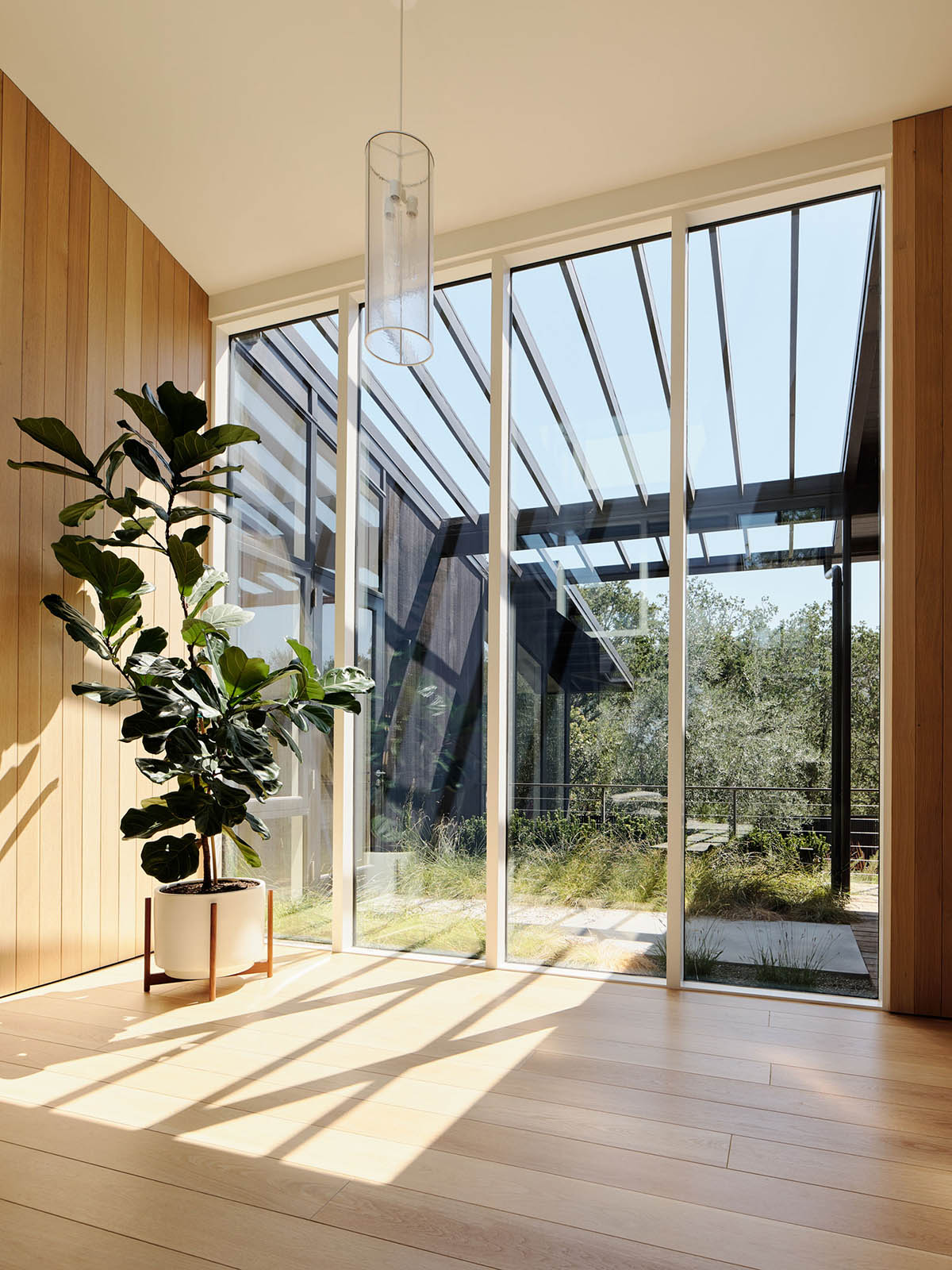 別墅設計,美國,原木色,極簡風格,別墅設計案例,泳池庭院別墅,別墅設計方案,加利福尼亞,Piechota Architecture