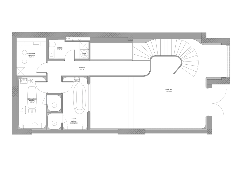 美容院設計,美容店設計,護膚店設計,美容院設計案例,Babayants Architects,莫斯科,Bel Corpo,皮膚工作室,醫美中心,150㎡