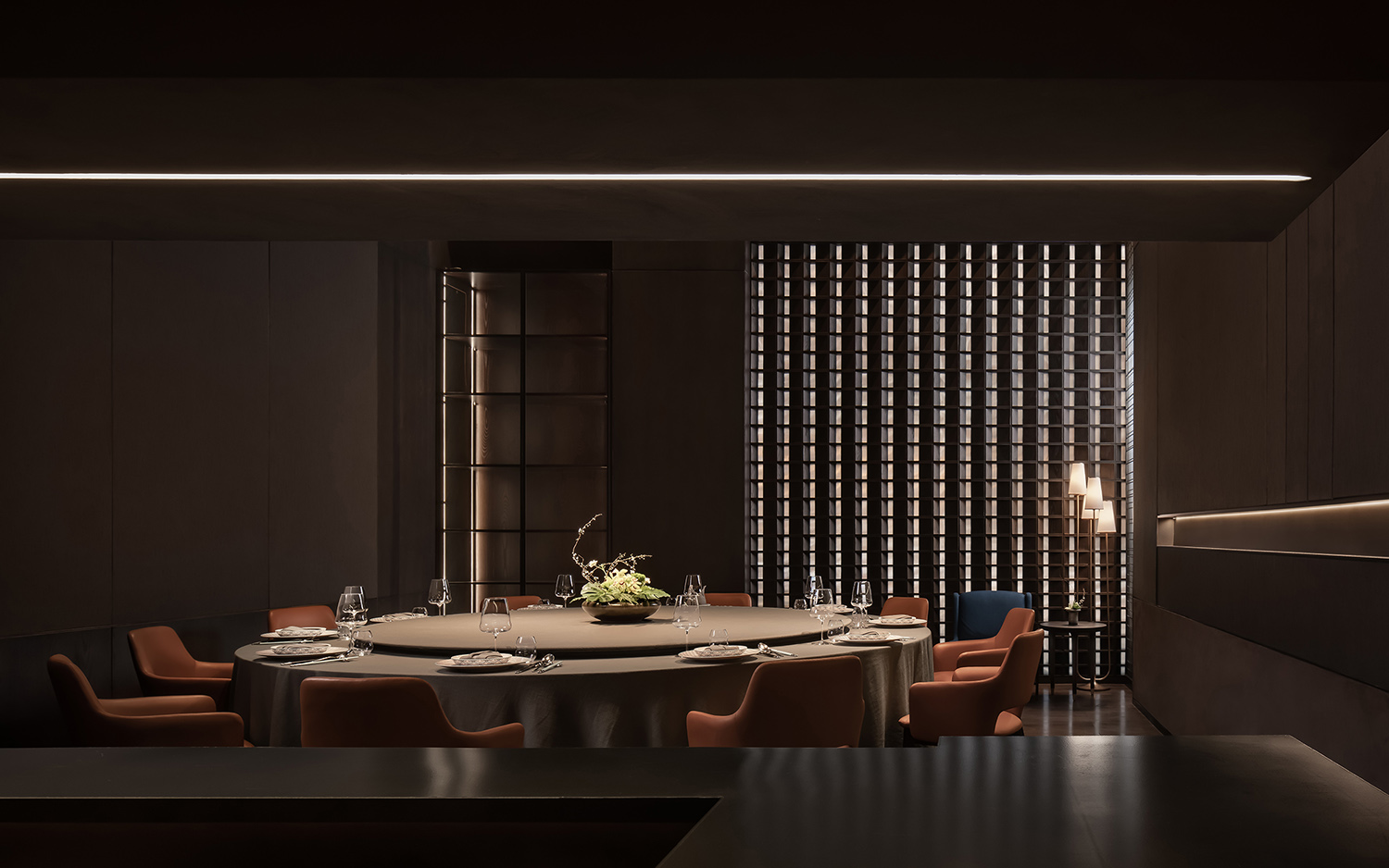 餐廳設計,餐廳設計案例,餐廳設計方案,高檔餐廳設計,餐廳裝修,餐廳效果圖,成都,郇廚餐廳,構建多維的詩意氛圍,LDH劉道華建築設計