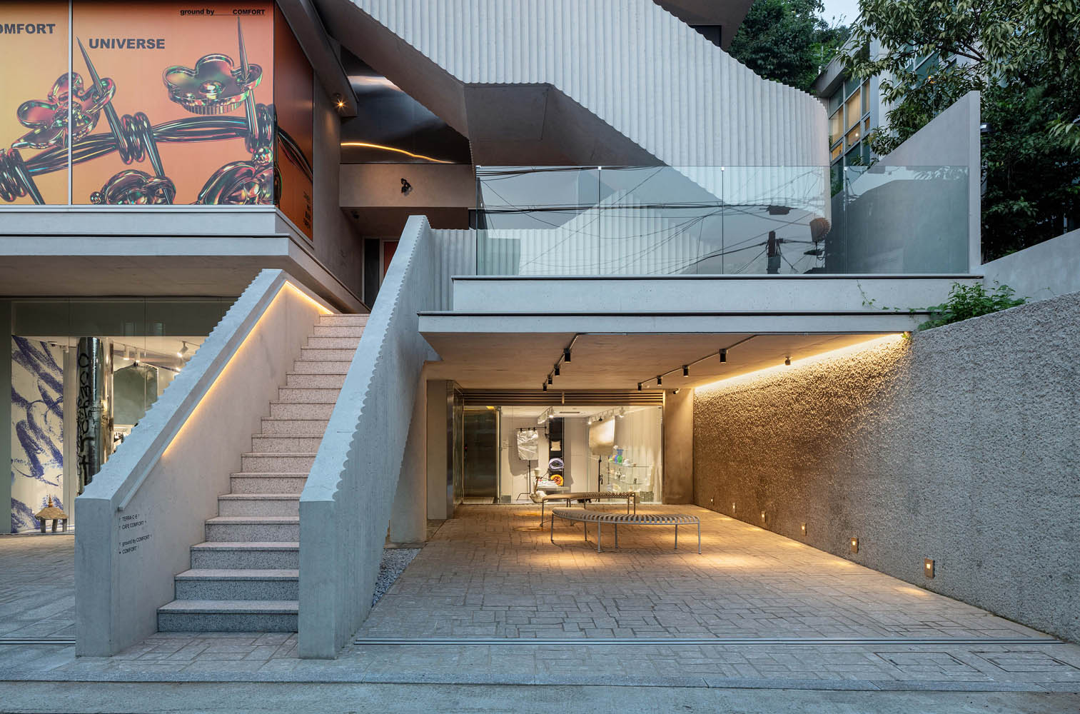 零售店設計,Boundless,首爾,零售店設計案例,零售店設計方案,商店設計,韓國,Comfort,零售建築,645㎡