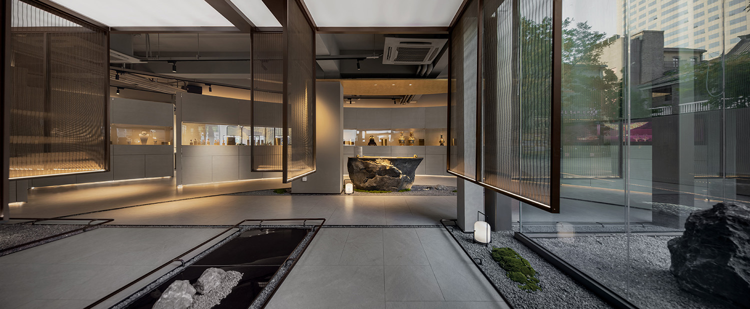 珠寶店設計,飾品店設計,珠寶店設計案例,珠寶店設計方案,商店設計,珠寶展廳設計,濟南,大用彙信物珠寶文化館,上乘設計