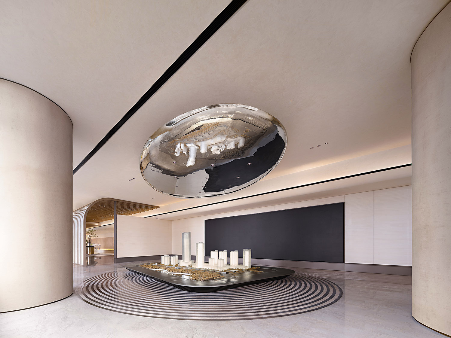 售樓處設計,營銷中心設計,現代風格售樓處設計,售樓處設計案例,售樓處設計方案,海南,海南華潤城市展廳引領未來辦公新品質,TOMO東木築造