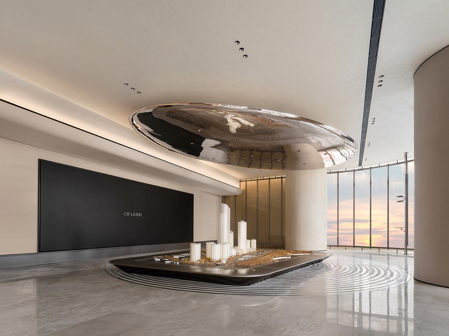 售樓處設計,營銷中心設計,現代風格售樓處設計,售樓處設計案例,售樓處設計方案,海南,海南華潤城市展廳引領未來辦公新品質,TOMO東木築造