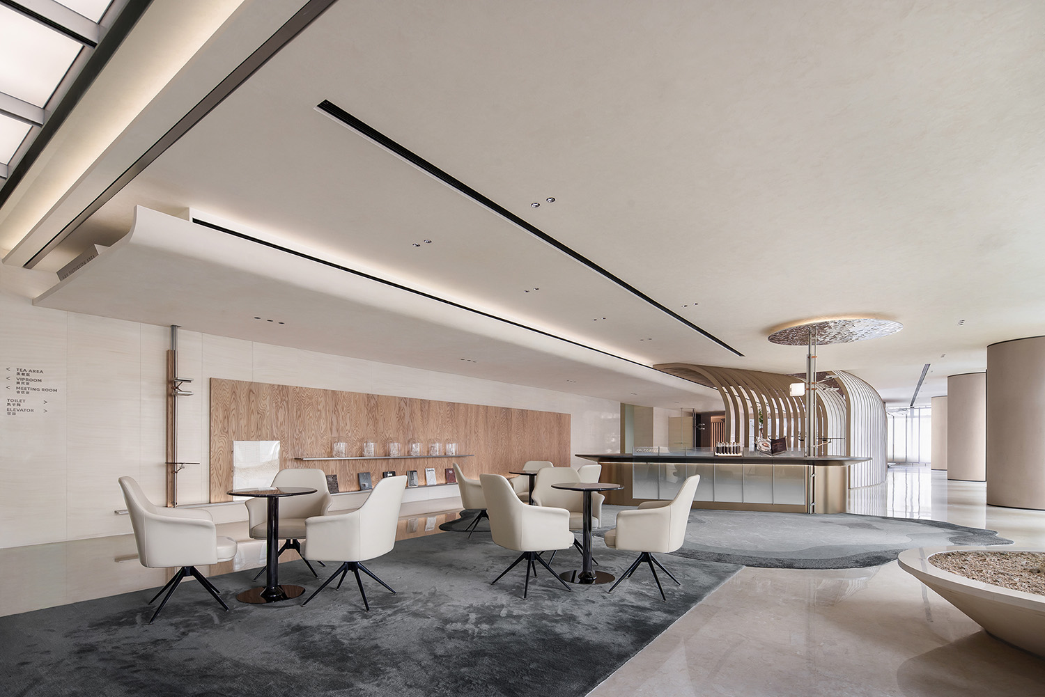 售樓處設計,營銷中心設計,現代風格售樓處設計,售樓處設計案例,售樓處設計方案,海南,海南華潤城市展廳引領未來辦公新品質,TOMO東木築造