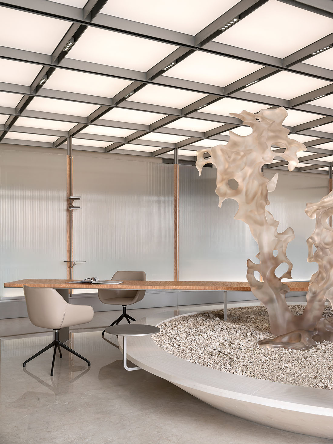 售樓處設計,營銷中心設計,現代風格售樓處設計,售樓處設計案例,售樓處設計方案,海南,海南華潤城市展廳引領未來辦公新品質,TOMO東木築造