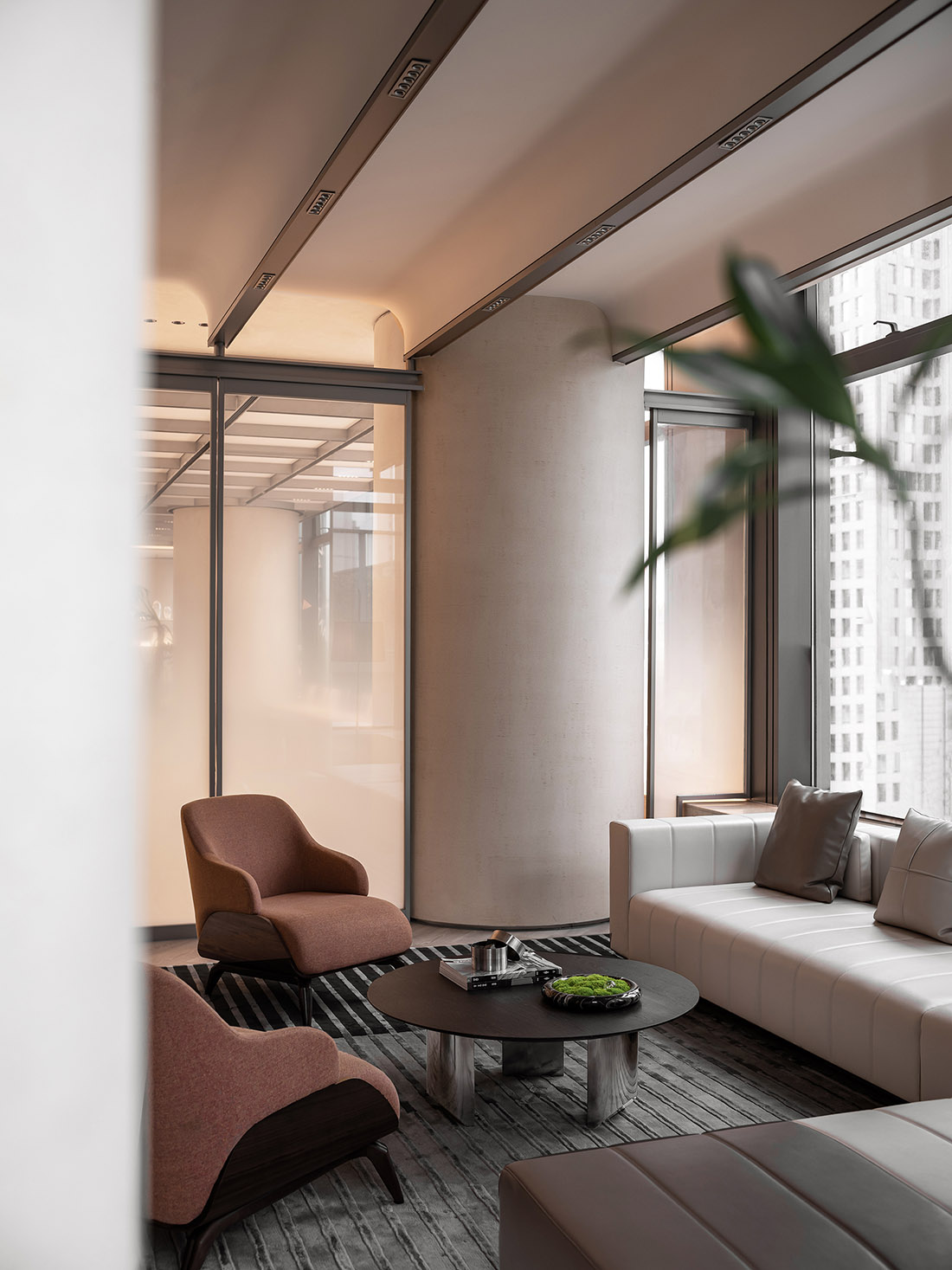 售樓處設計,營銷中心設計,現代風格售樓處設計,售樓處設計案例,售樓處設計方案,海南,海南華潤城市展廳引領未來辦公新品質,TOMO東木築造