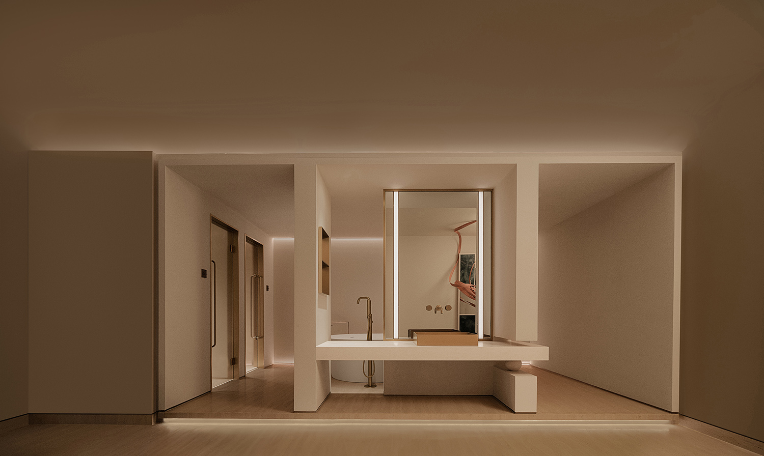 醫美空間設計,醫美中心設計,美容店設計,美容院設計,美容院設計案例,美容院設計方案,美容院裝修,美容院效果圖,福建漳州,禾縵Hoormem肌研美學中心,寸匠熊貓NANA