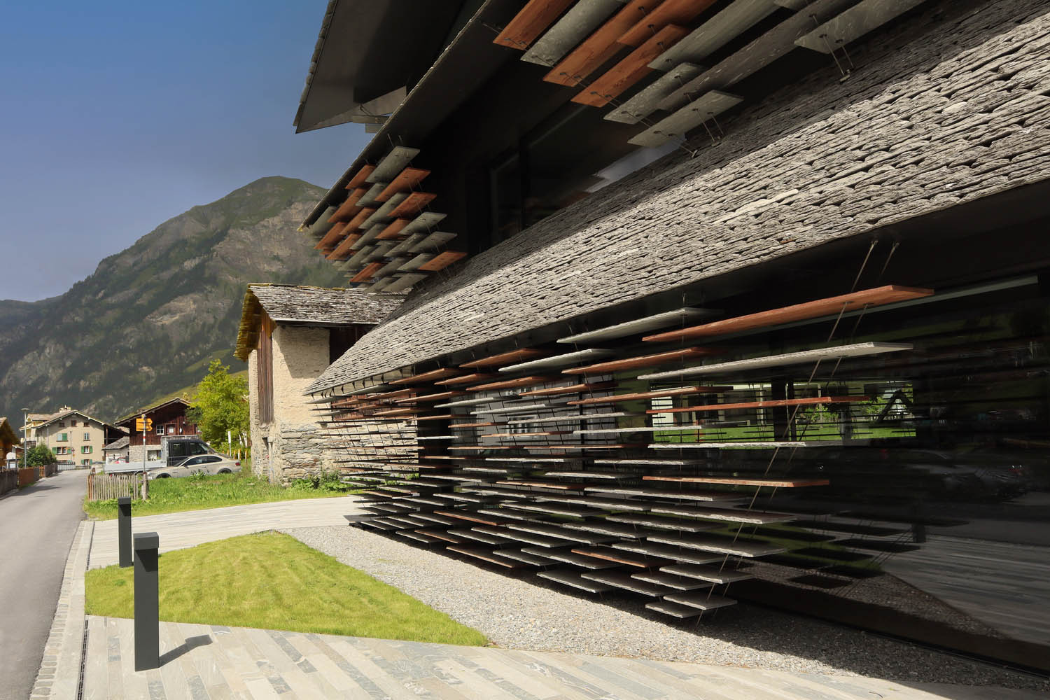 隈研吾,住宅建築,住宅設計案例,商業建築,隈研吾設計,Haus Balma,瑞士,綜合建築