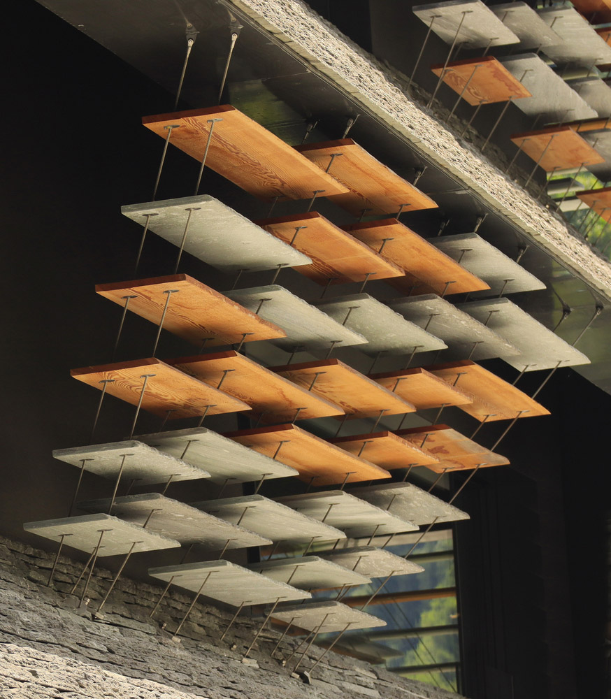 隈研吾,住宅建築,住宅設計案例,商業建築,隈研吾設計,Haus Balma,瑞士,綜合建築