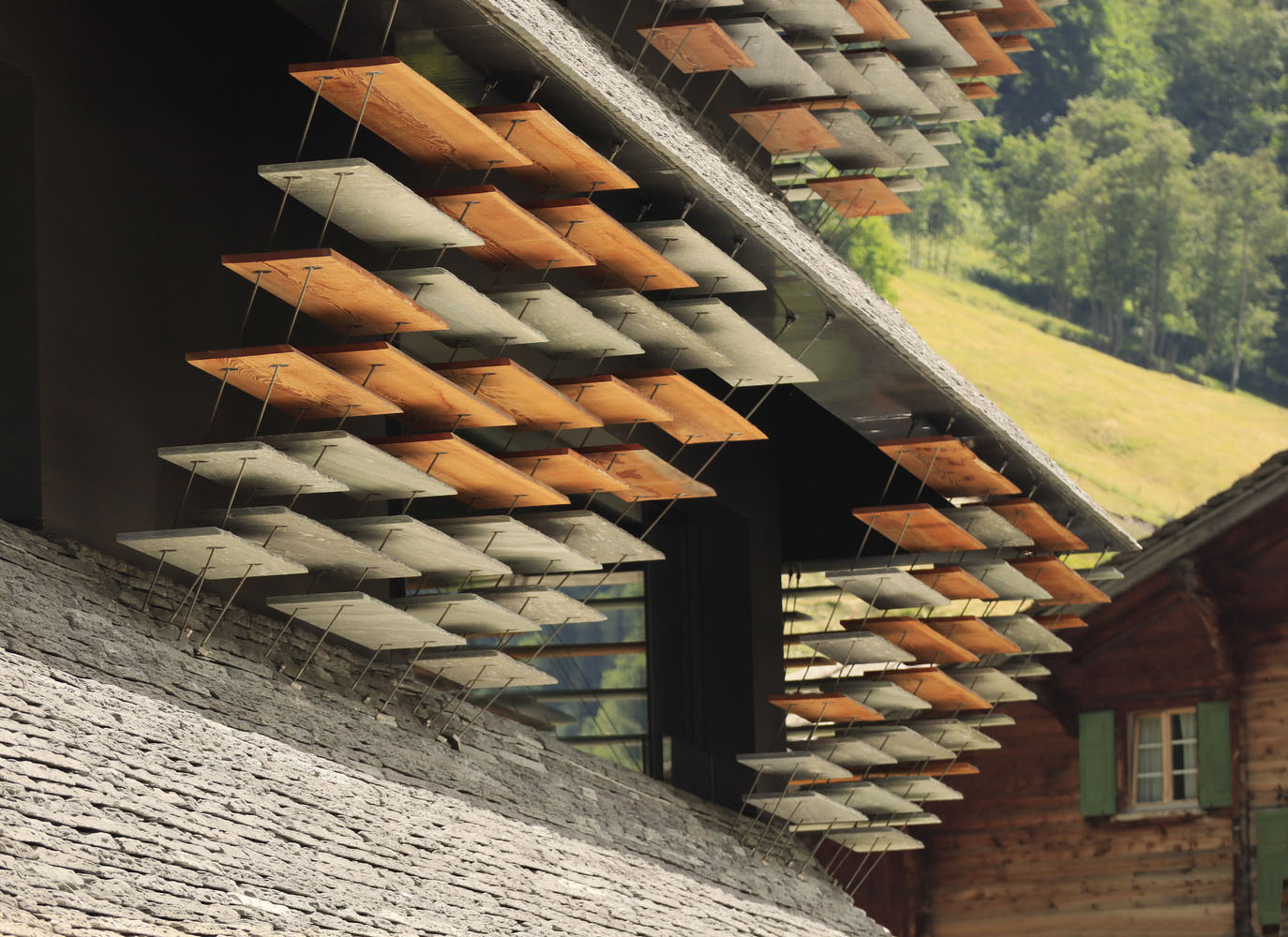 隈研吾,住宅建築,住宅設計案例,商業建築,隈研吾設計,Haus Balma,瑞士,綜合建築