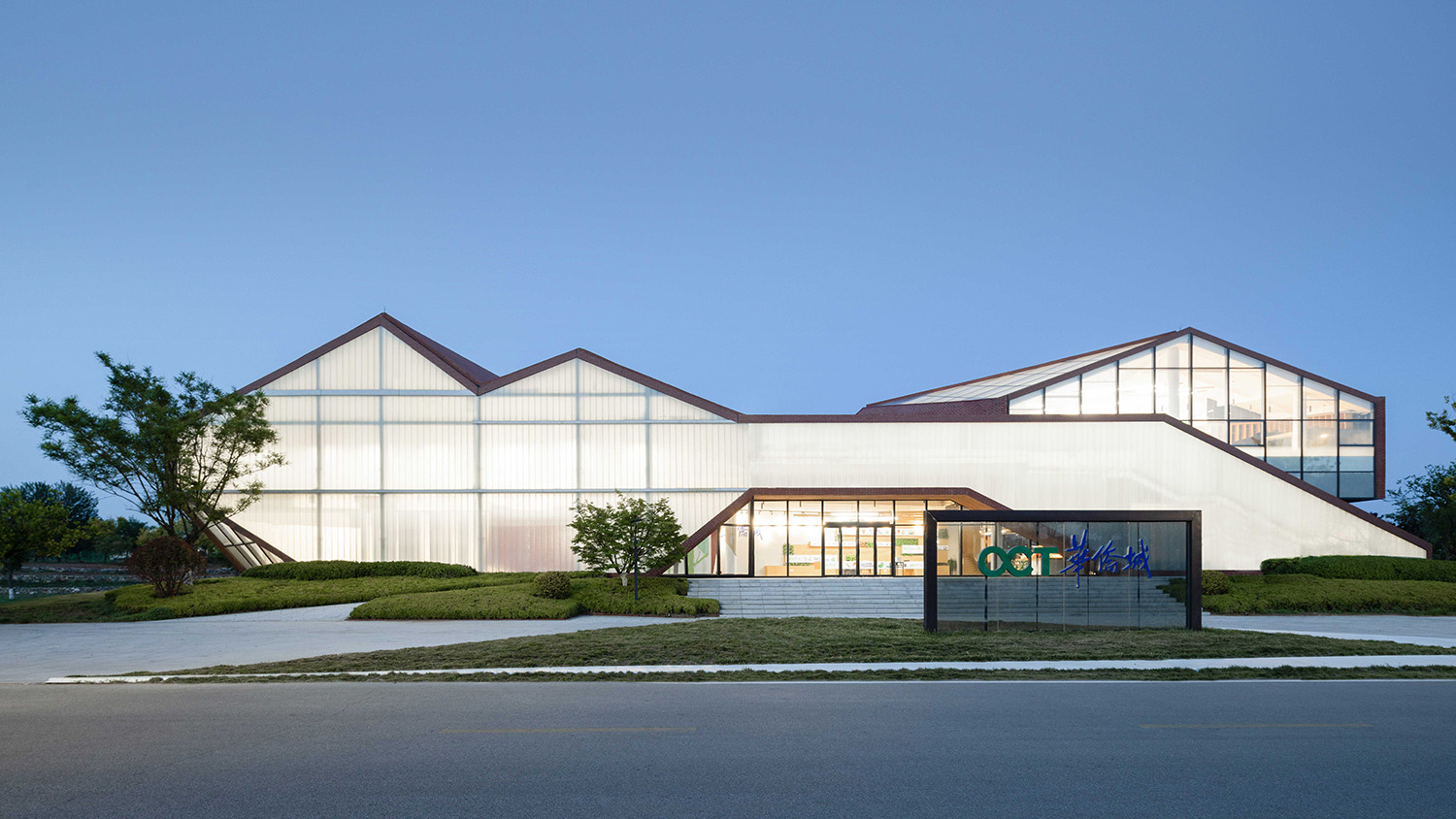 建築設計,鄉村建築設計,公共空間設計,多功能空間設計,青島,青島即墨華僑城鄉村展示中心,袈藍建築