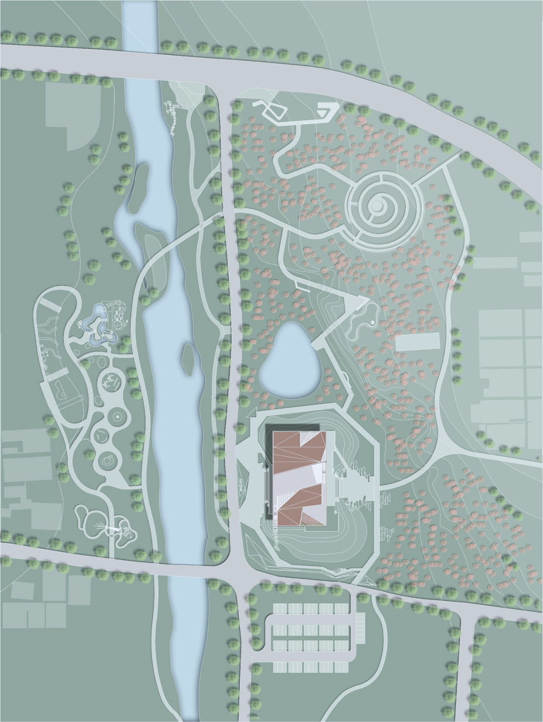 建築設計,鄉村建築設計,公共空間設計,多功能空間設計,青島,青島即墨華僑城鄉村展示中心,袈藍建築