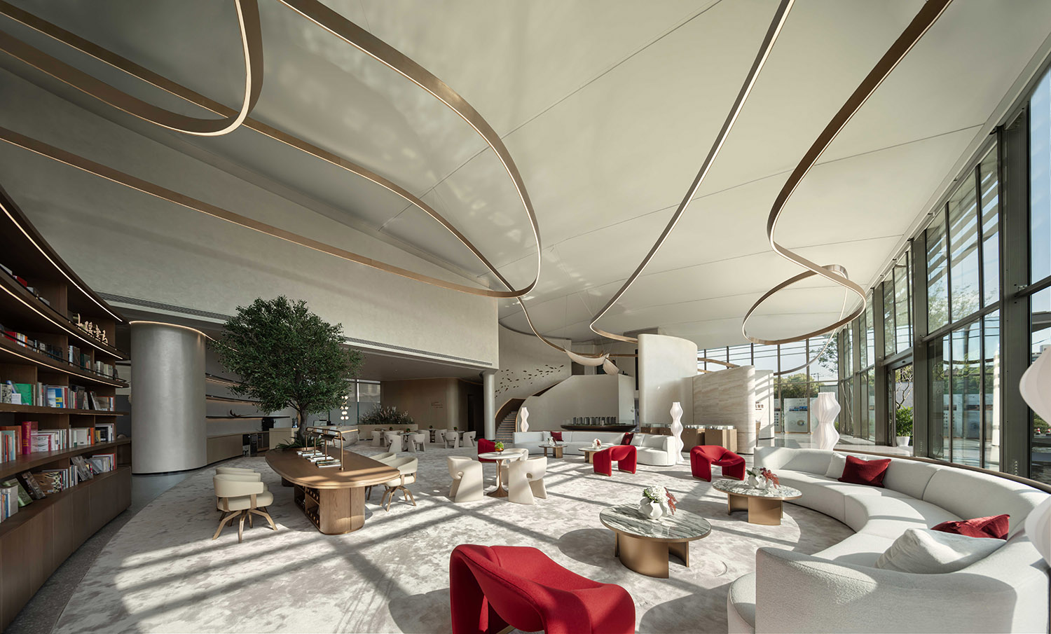 售樓處設計,營銷中心設計,售樓處設計案例,售樓處設計方案,售樓處效果圖,上海,陸家嘴錦繡瀾灣售樓處,竺坊建築設計