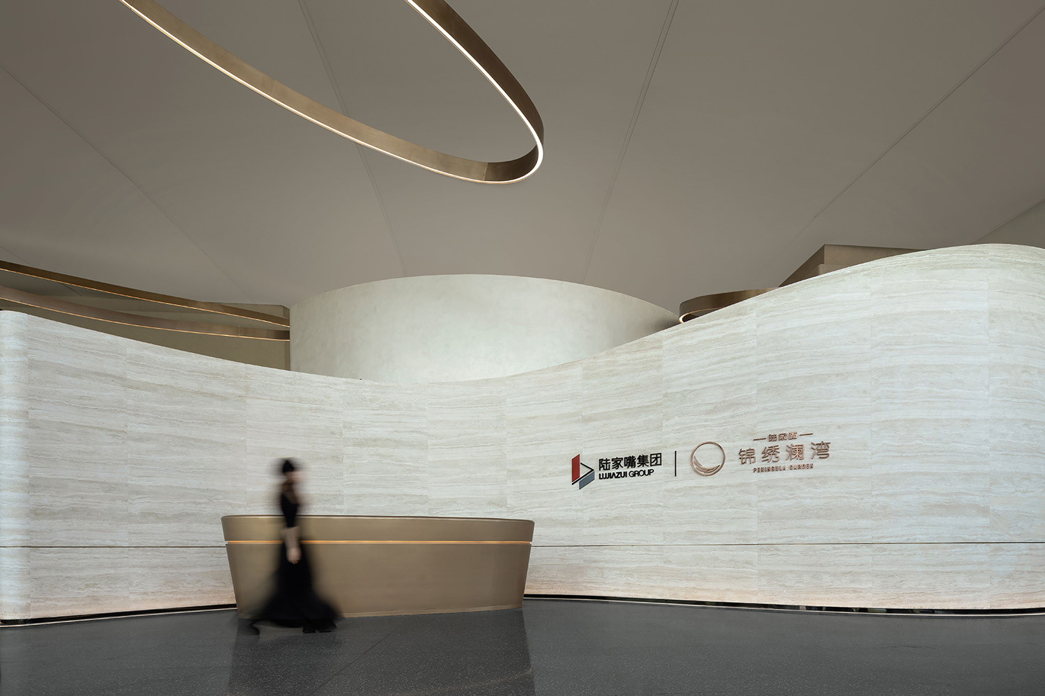 售樓處設計,營銷中心設計,售樓處設計案例,售樓處設計方案,售樓處效果圖,上海,陸家嘴錦繡瀾灣售樓處,竺坊建築設計