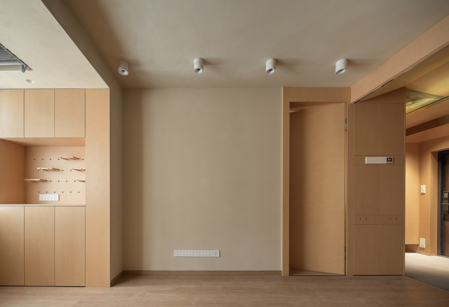 彈性工作室,公寓設計,小戶型設計案例,小公寓設計,單身公寓,原木色,50㎡,微水泥,上海